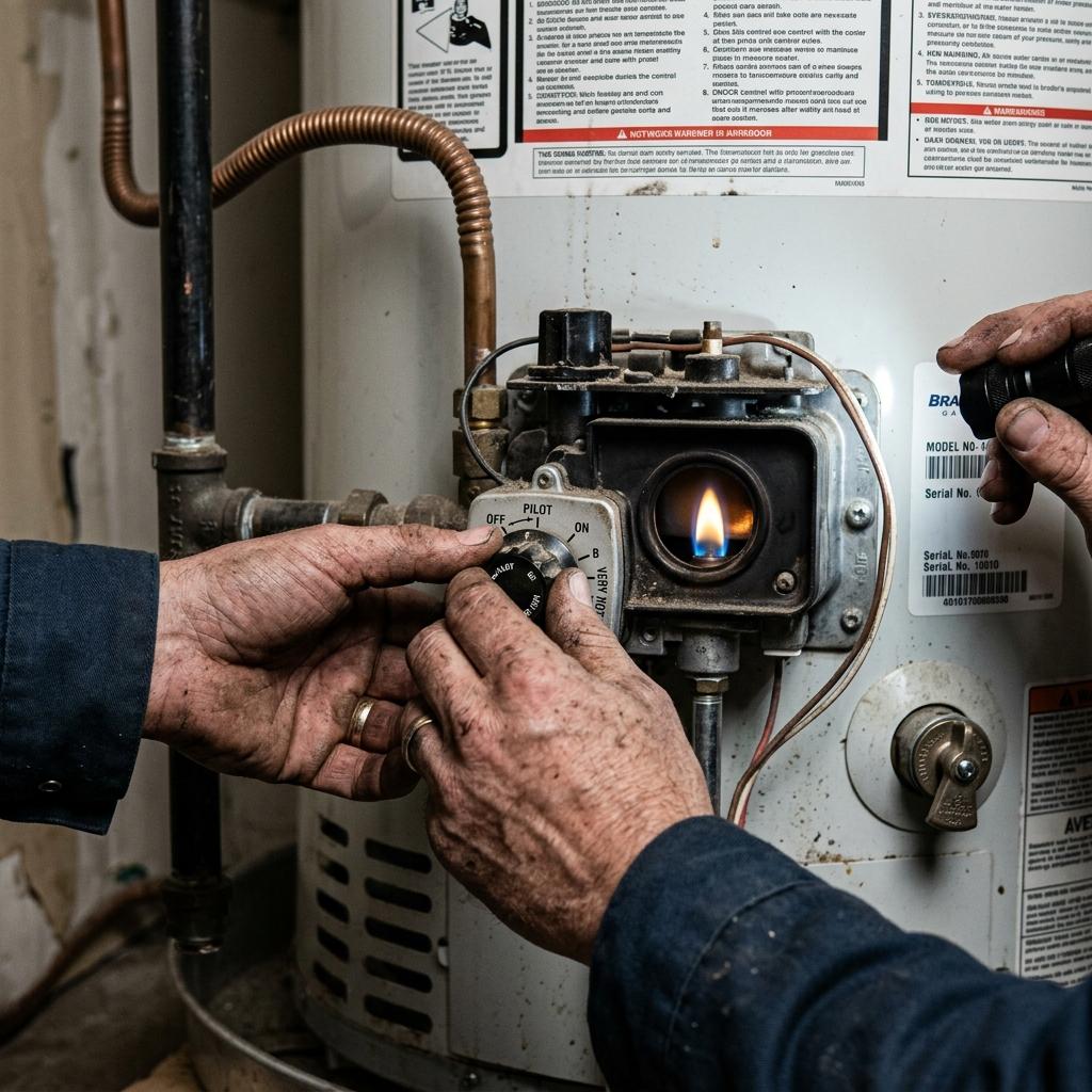 Water heater repair and pilot service